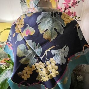 Auth Salvatore Ferragamo Silk Scarf.